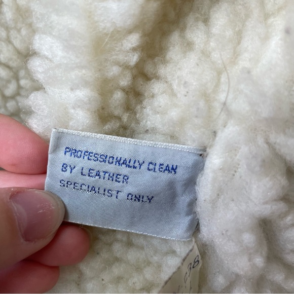 Vintage 70s Style Sherpa Lined Suede Bomber Jacket - Picture 7 of 10